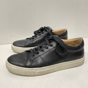 GREATS Brooklyn The Royal 2.0 Men's Leather Sneakers Shoes Nero Black 10 $189